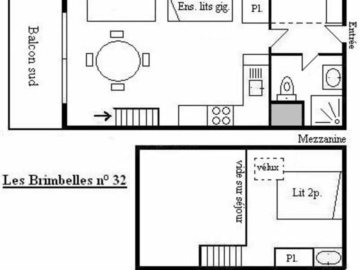 Studio Mezzanine 5 Pers Avec Balcon Sud, Coeur Meribel, Proche Pistes Et Commerces - Fr-1-180-304 מראה חיצוני תמונה